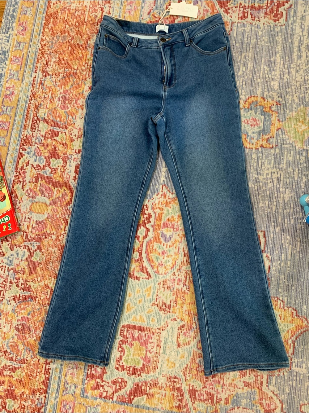 Z Supply Women's Flare Jeans in Medium Blue Wash